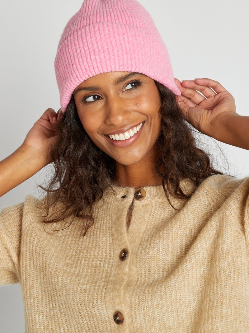 Chaqueta de mezcla de lana y mohair BEIGE - Kiabi