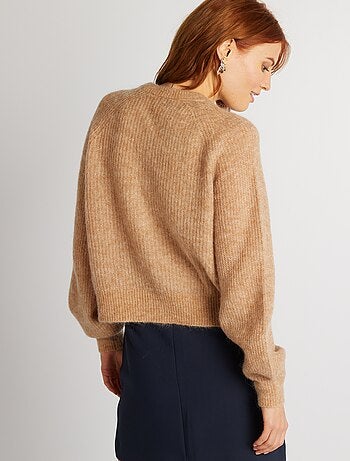 Chaqueta de mezcla de lana y mohair