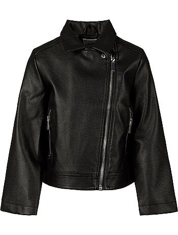 Chaqueta de motero diseño lisa niñas - minoti