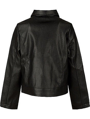 Chaqueta de motero diseño lisa niñas - minoti