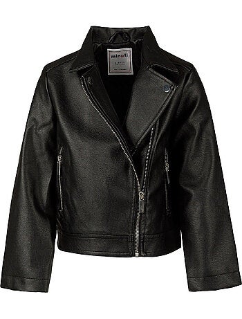 Chaqueta de motero diseño lisa niñas - minoti