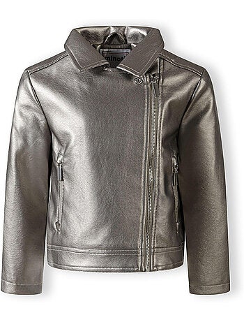 Chaqueta de motero diseño lisa niñas - minoti