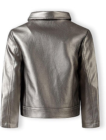 Chaqueta de motero diseño lisa niñas - minoti