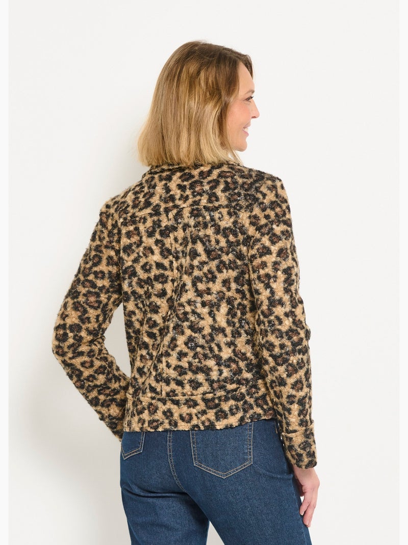 Chaqueta de motociclista con efecto leopardo - AFIBEL N/D - Kiabi