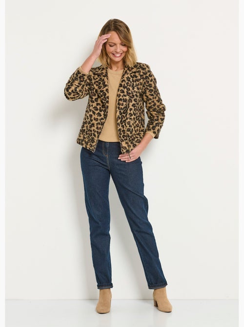 Chaqueta de motociclista con efecto leopardo - AFIBEL - Kiabi