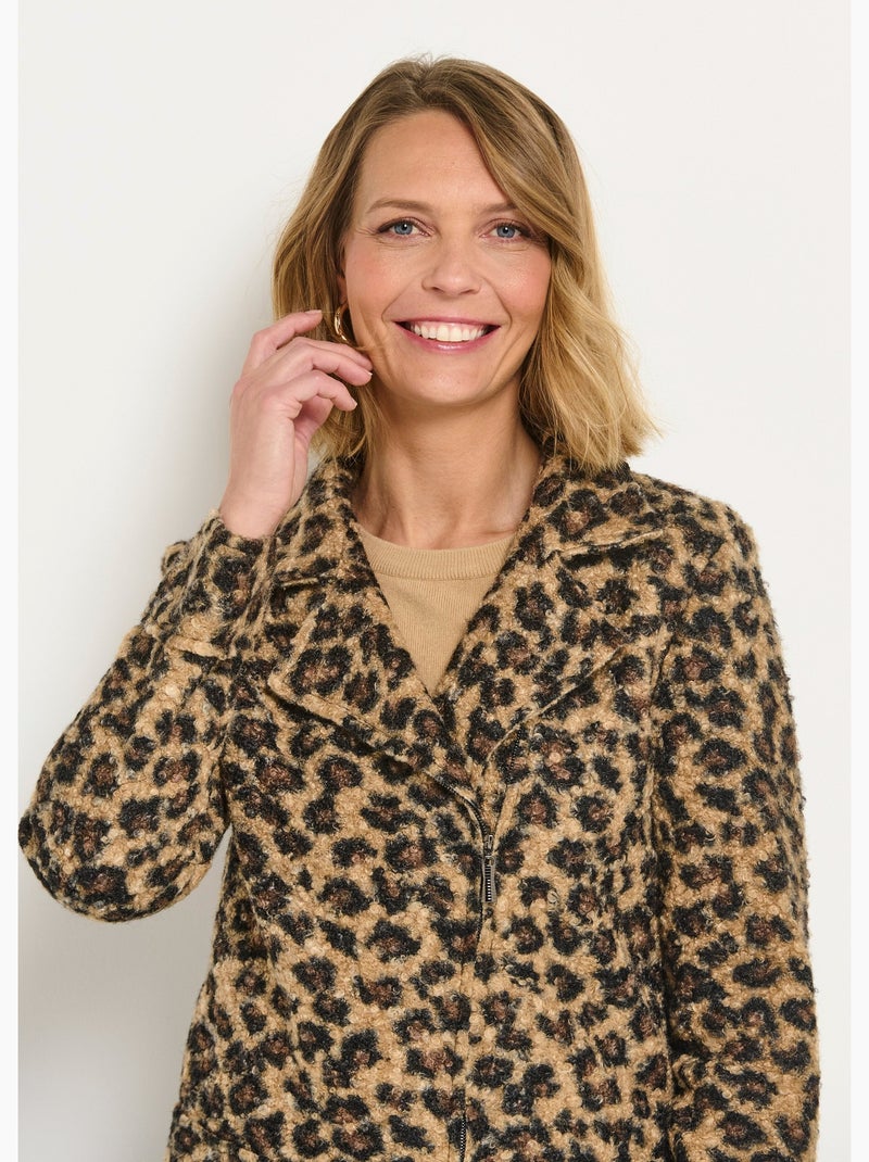 Chaqueta de motociclista con efecto leopardo - AFIBEL N/D - Kiabi