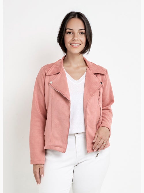 Chaqueta de motociclista de ante con cremallera - AFIBEL - Kiabi