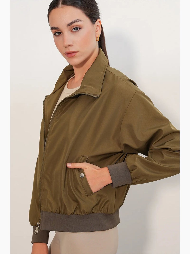 Chaqueta de mujer bdart Verde caqui - Kiabi