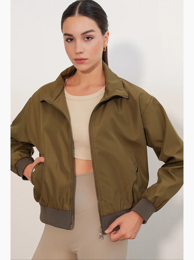 Chaqueta de mujer bdart Verde caqui - Kiabi