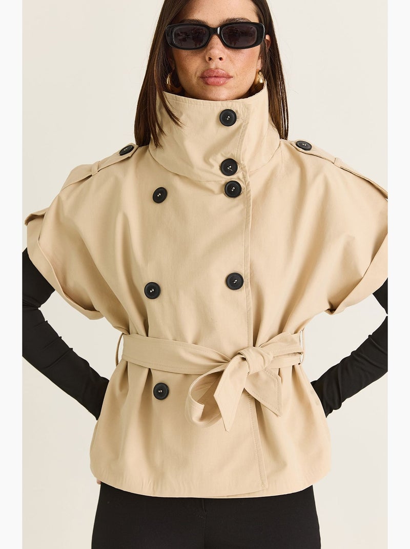 Chaqueta de mujer lucci Beige arcilla - Kiabi