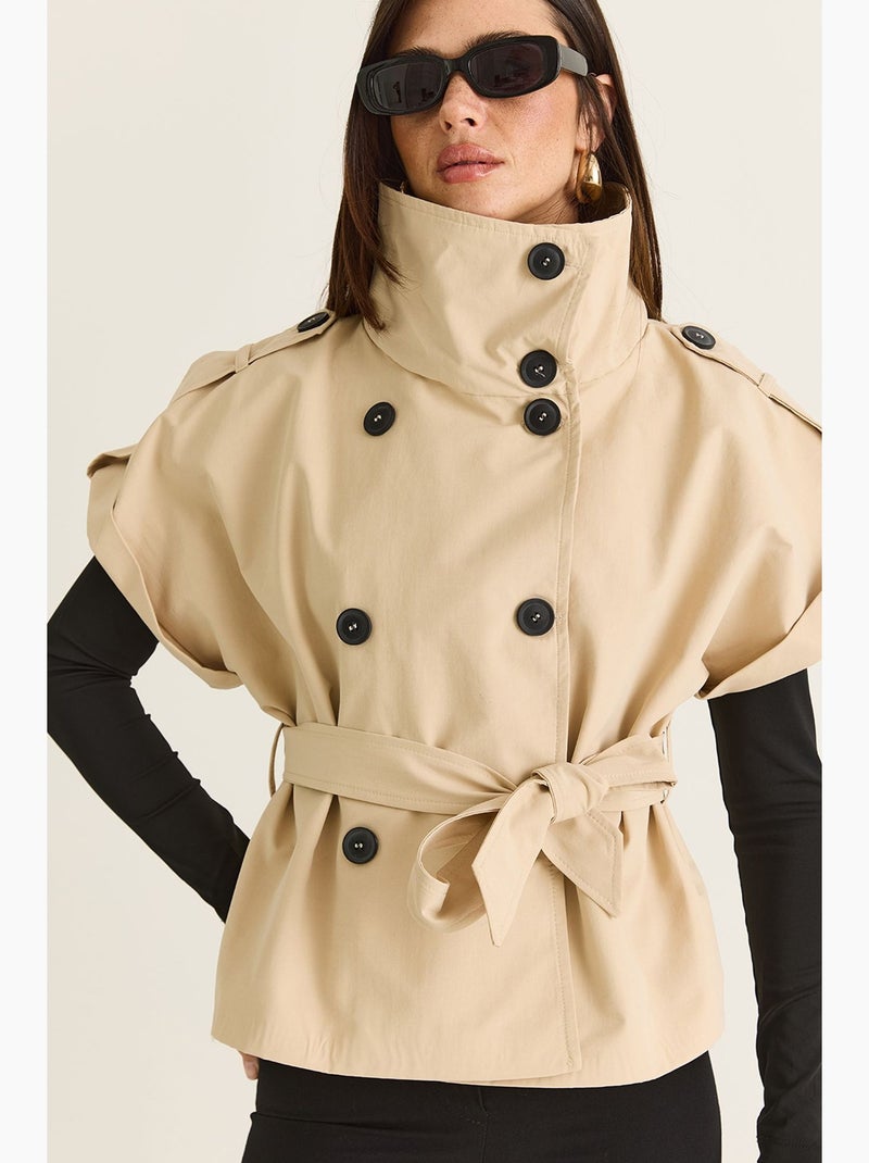 Chaqueta de mujer lucci Beige arcilla - Kiabi