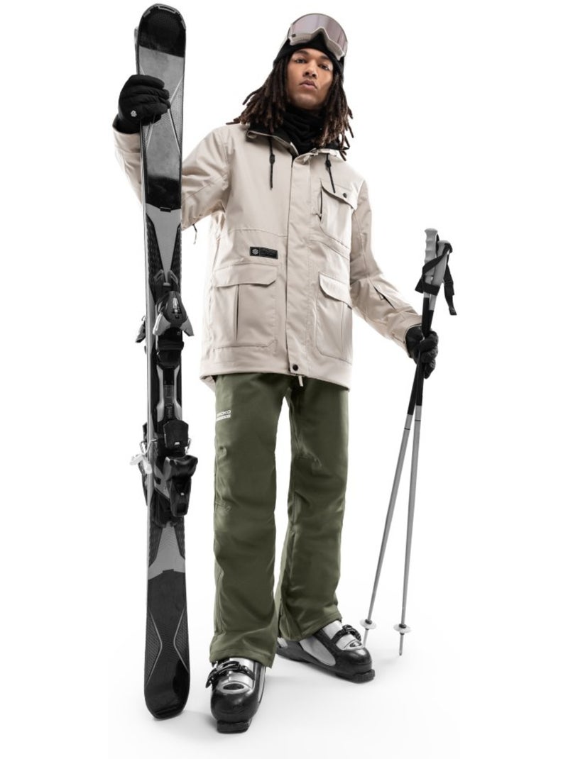 Chaqueta de nieve premium de hombre esquí y nieve hombre srx astun Beige - Kiabi