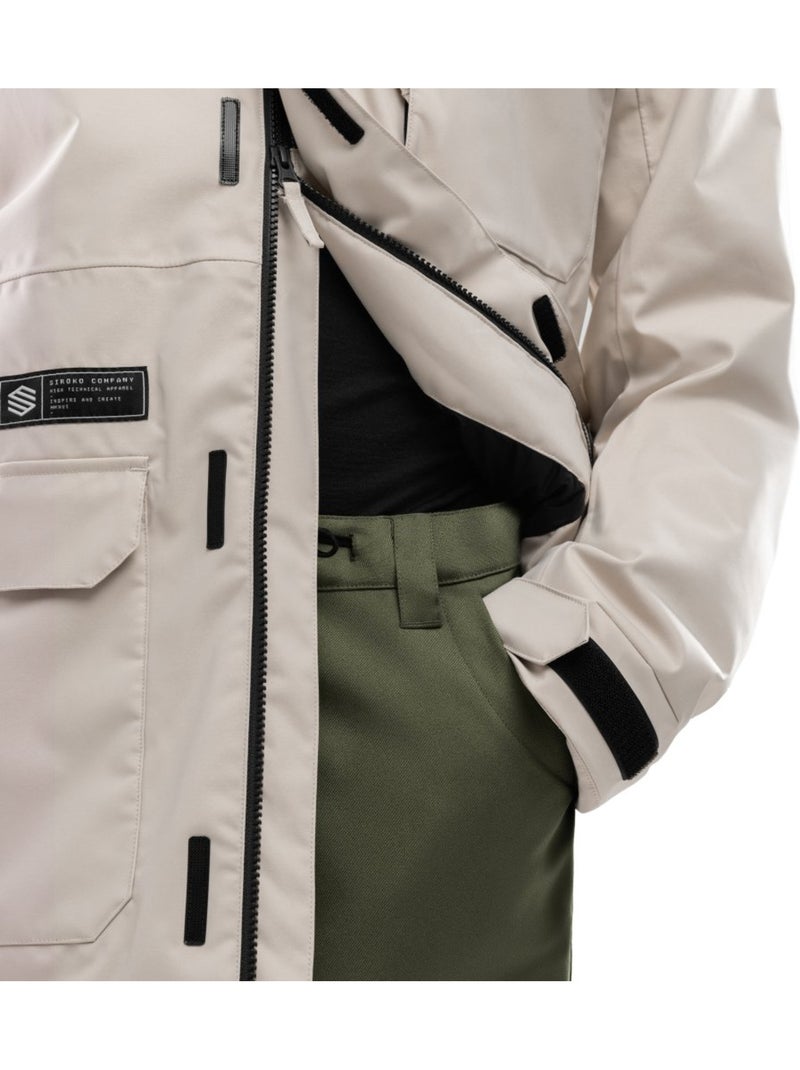 Chaqueta de nieve premium de hombre esquí y nieve hombre srx astun Beige - Kiabi
