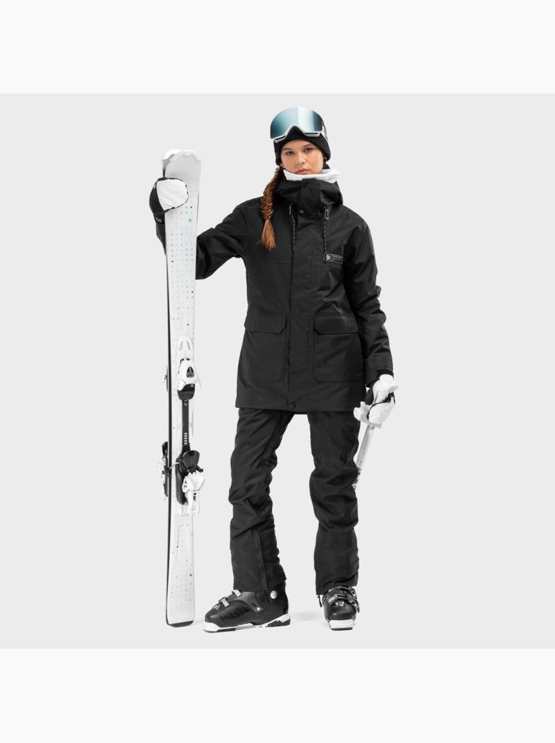 Chaqueta de nieve premium de mujer esquí y nieve mujer srx gstaad Negro - Kiabi