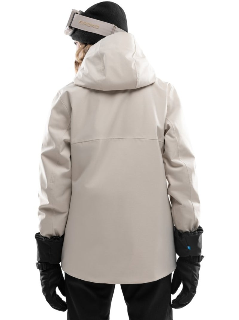 Chaqueta de nieve premium de mujer esquí y nieve mujer srx saslong Beige - Kiabi