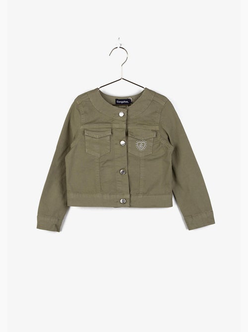 Chaqueta de niña kaki - Kiabi
