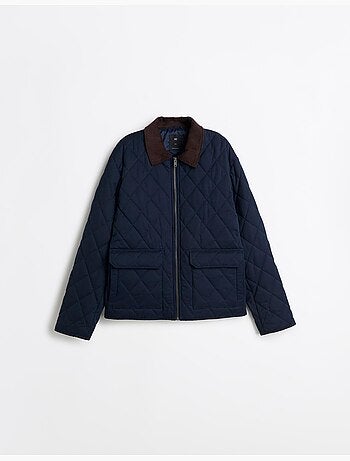 Chaqueta de pana con cuello, mo fashion