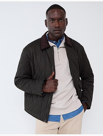 Chaqueta de pana con cuello, mo fashion