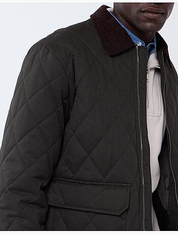 Chaqueta de pana con cuello, mo fashion
