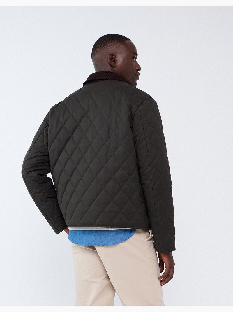 Chaqueta de pana con cuello, mo fashion Verde - Kiabi