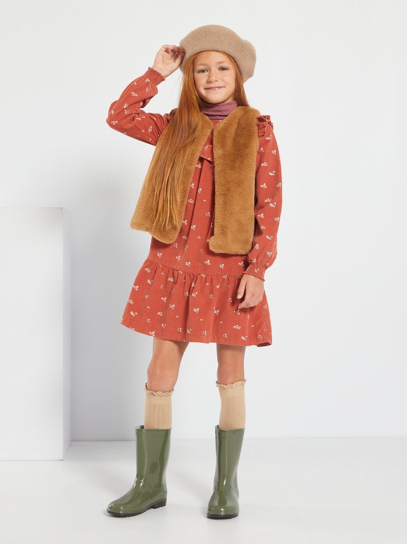Chaqueta de pelo sintético BEIGE - Kiabi