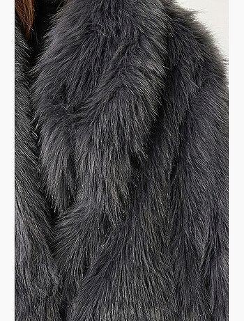 Chaqueta de pelo sintético con cuello chal istanbul