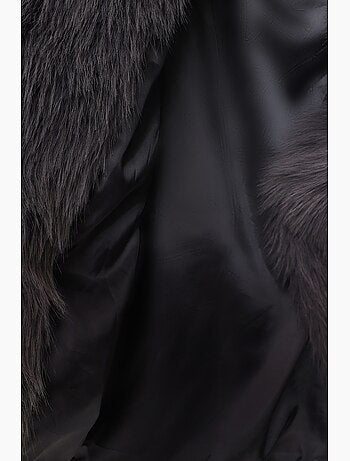 Chaqueta de pelo sintético con cuello chal istanbul