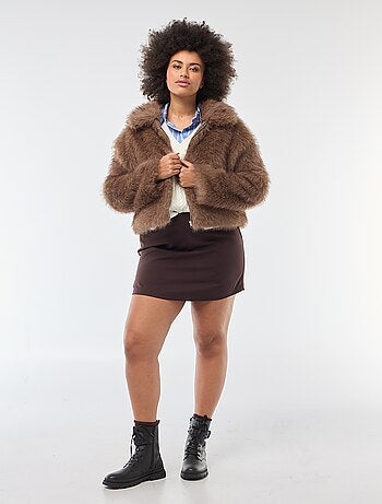 Chaqueta de pelo sintético