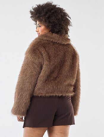 Chaqueta de pelo sintético