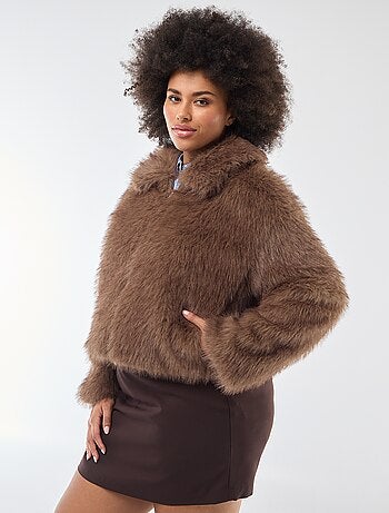 Chaqueta de pelo sintético