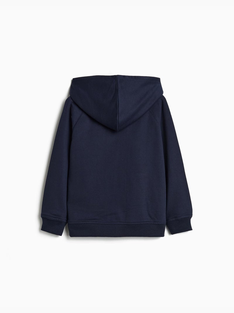 Chaqueta de peluche con capucha, mo fashion Azul - Kiabi