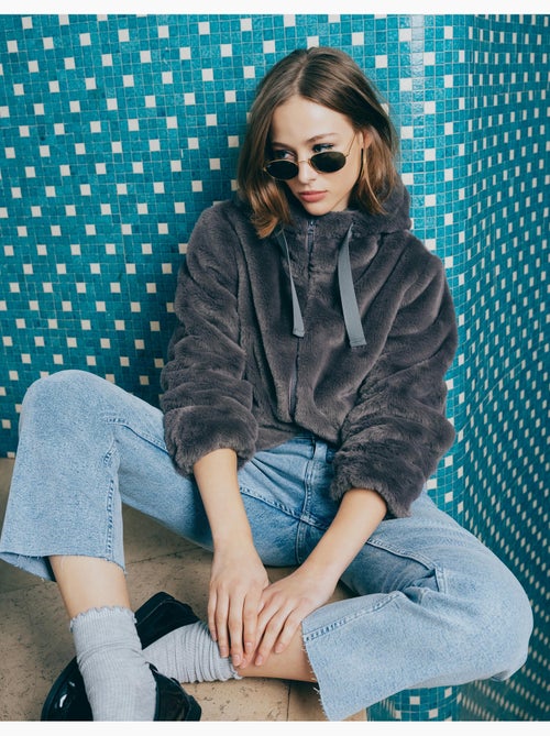 Chaqueta de piel sintética, MO Fashion - Kiabi