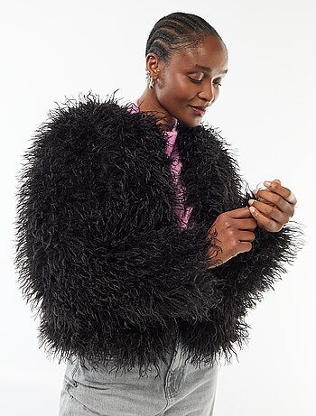 Chaqueta de piel sintética