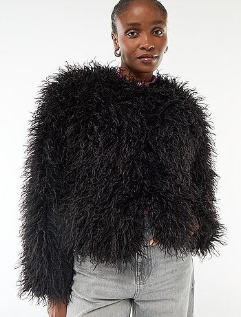 Chaqueta de piel sintética