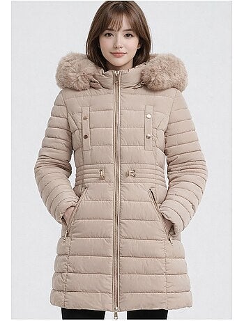 Chaqueta de plumón de longitud media Kebello