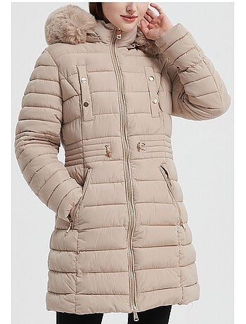 Chaqueta de plumón de longitud media Kebello