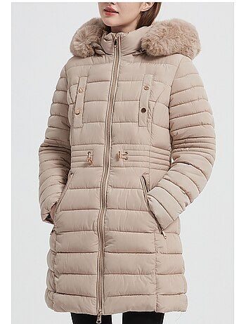 Chaqueta de plumón de longitud media Kebello