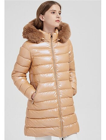 Chaqueta de plumón de longitud media kebello