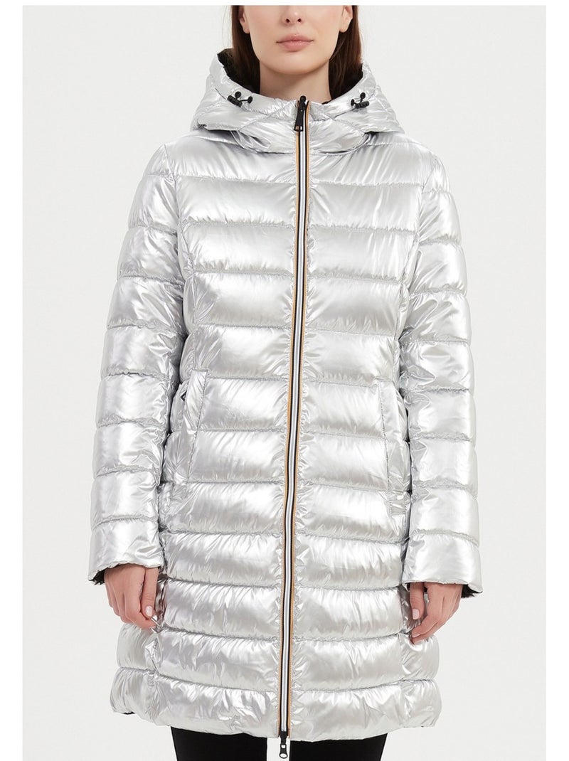Chaqueta de plumón de longitud media Kebello Blanco - Kiabi