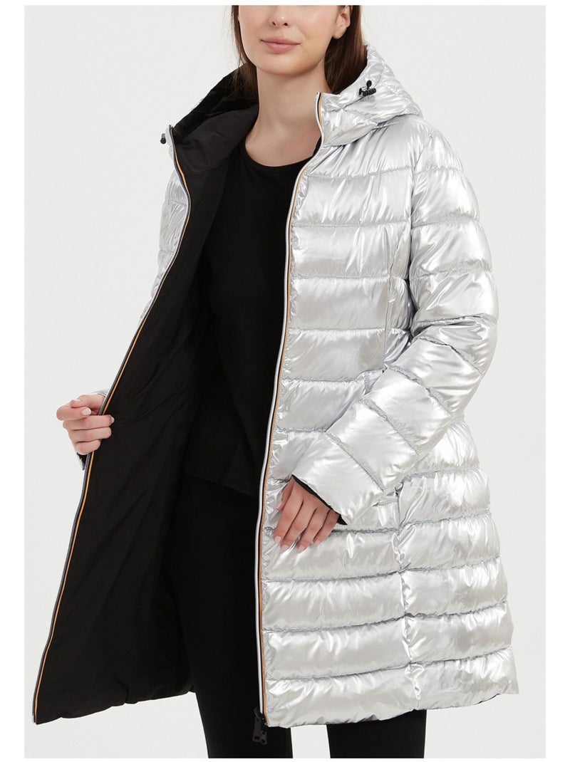 Chaqueta de plumón de longitud media Kebello Blanco - Kiabi