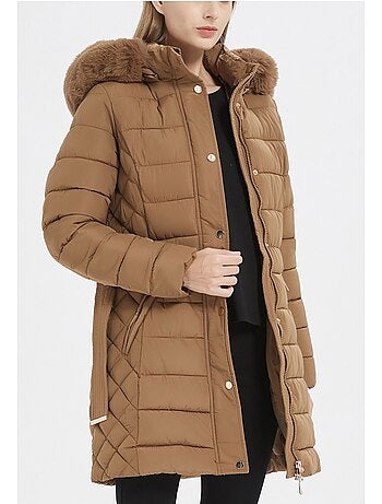 Chaqueta de plumón de longitud media Kebello