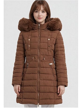 Chaqueta de plumón de longitud media Kebello