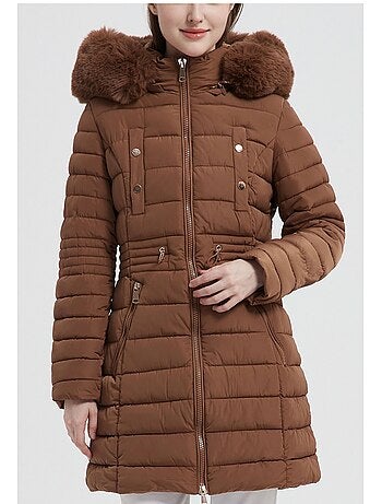 Chaqueta de plumón de longitud media Kebello