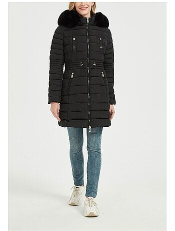 Chaqueta de plumón de longitud media Kebello