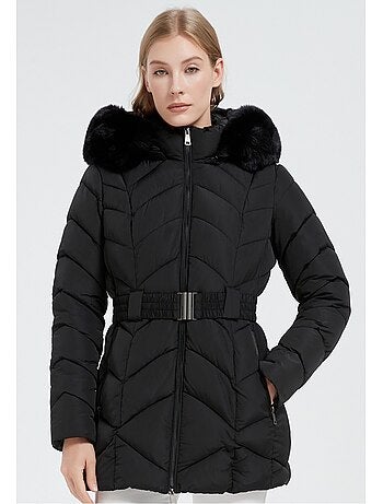 Chaqueta de plumón de longitud media kebello