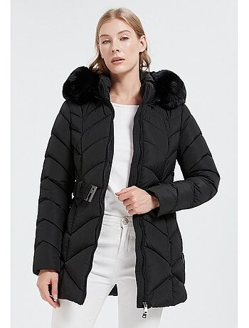 Chaqueta de plumón de longitud media kebello