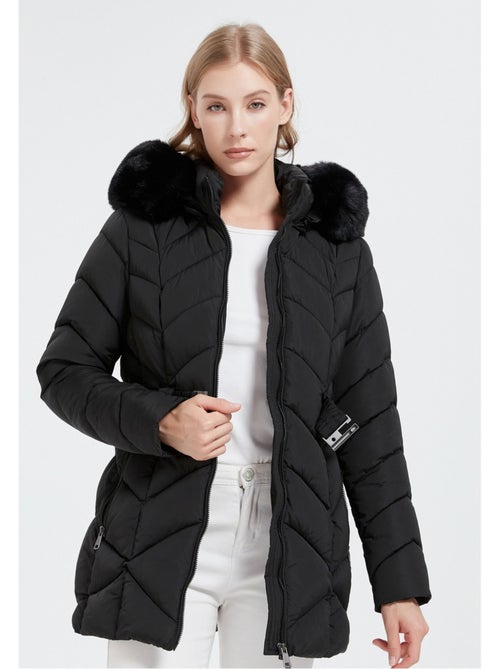 Chaqueta de plumón de longitud media kebello - Kiabi
