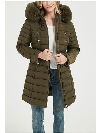 Chaqueta de plumón de longitud media Kebello