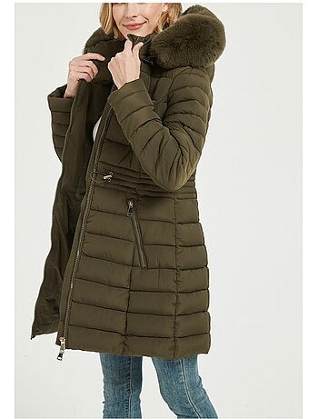 Chaqueta de plumón de longitud media Kebello