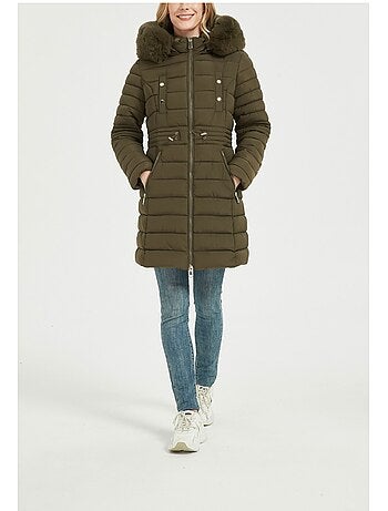 Chaqueta de plumón de longitud media Kebello